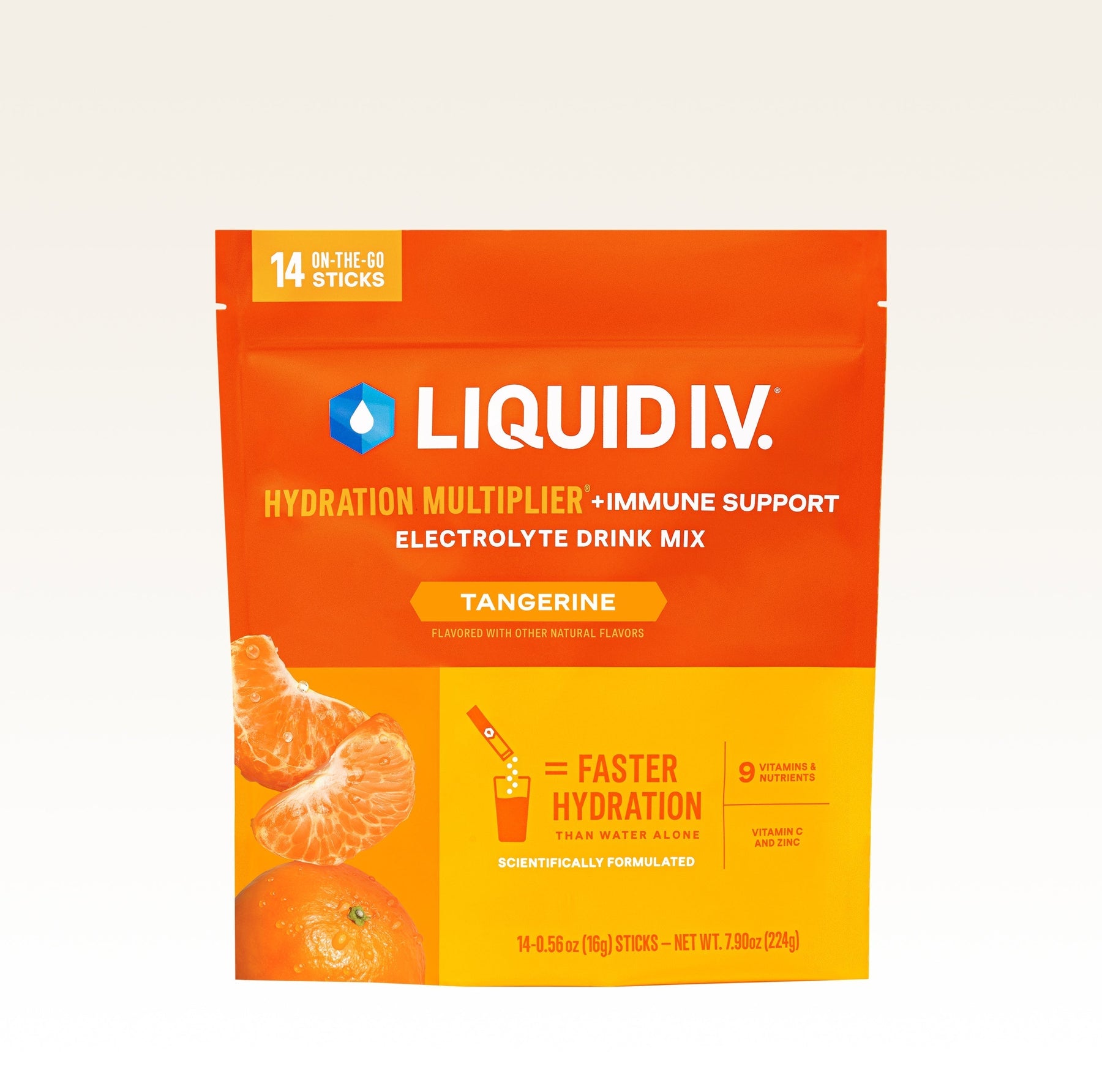 Tangerine Hydration Multiplier® +Immune Support - Clean Sip