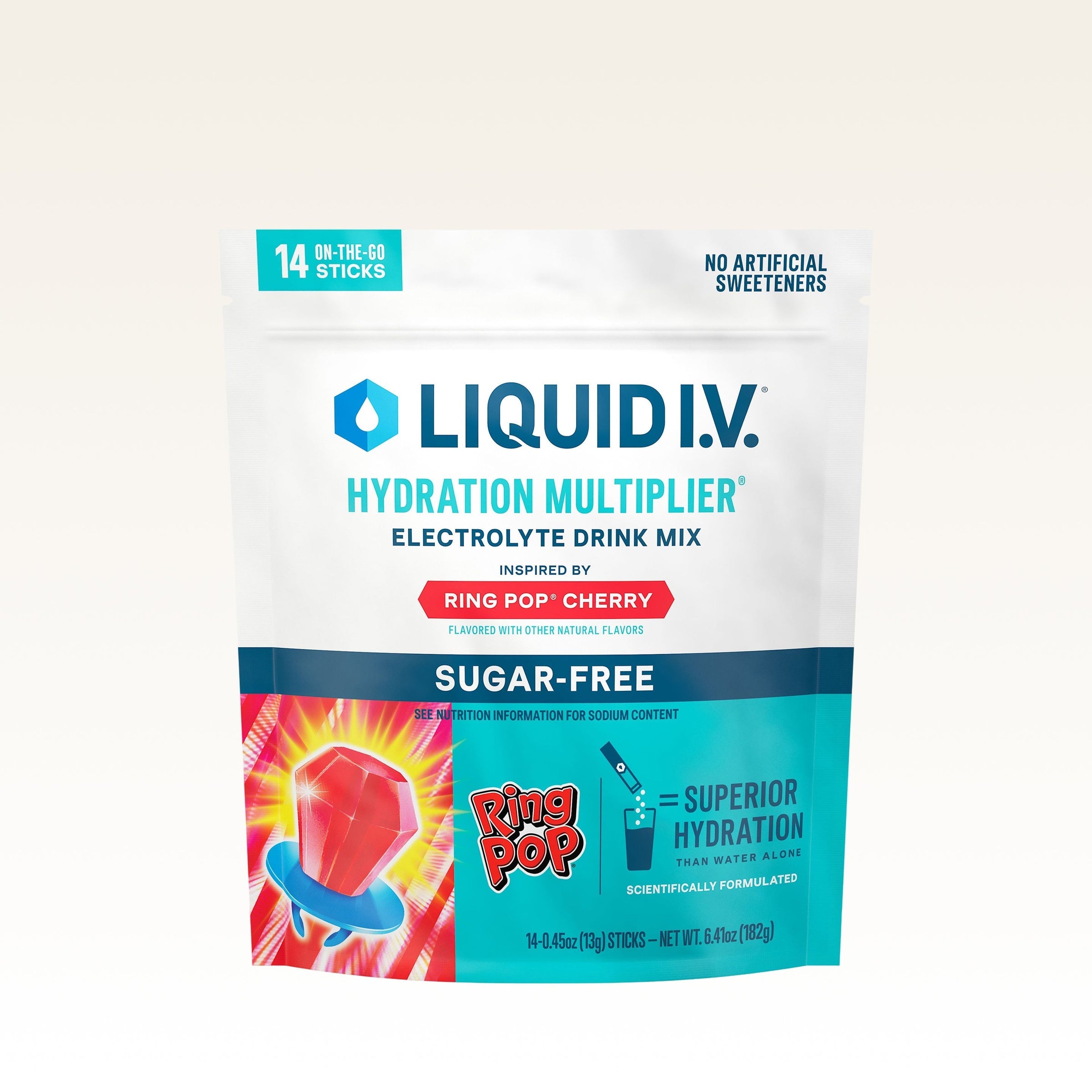 Ring Pop® Cherry Hydration Multiplier® Sugar-Free - Bright Ready